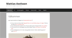 Desktop Screenshot of mattias-axelsson.se