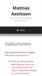 Mobile Screenshot of mattias-axelsson.se